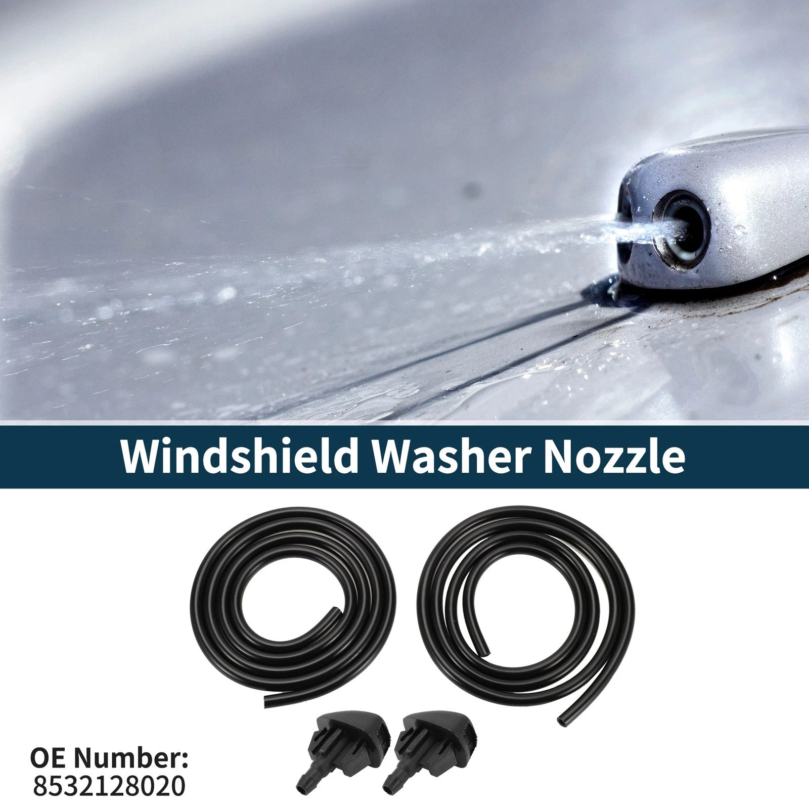 Windshield Washer Nozzle With Fluid Hose for Toyota (2010–2019)