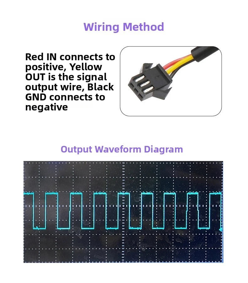 Flow Meter Hall Sensor for Urea Solution (G1/2 Thread)