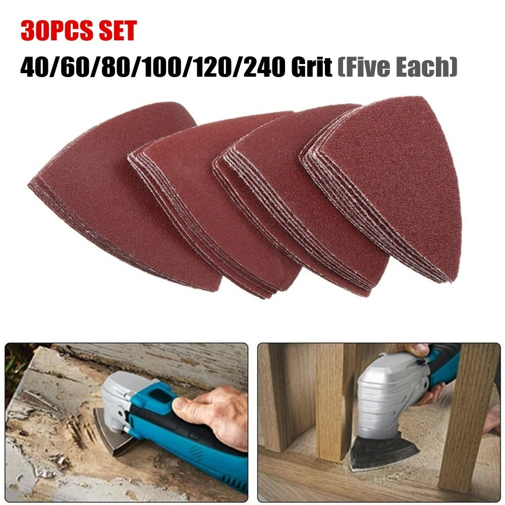 Detail Sanding Pads Kit for Oscillating Tools (Reddish Brown)
