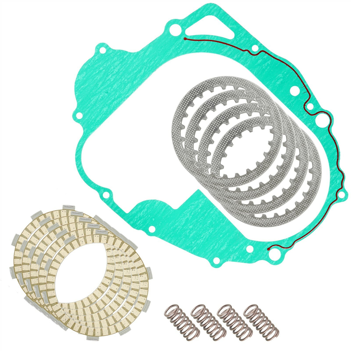 Clutch Friction Steel Plate Replacement for Yamaha Timberwolf 250 (1992–2000)