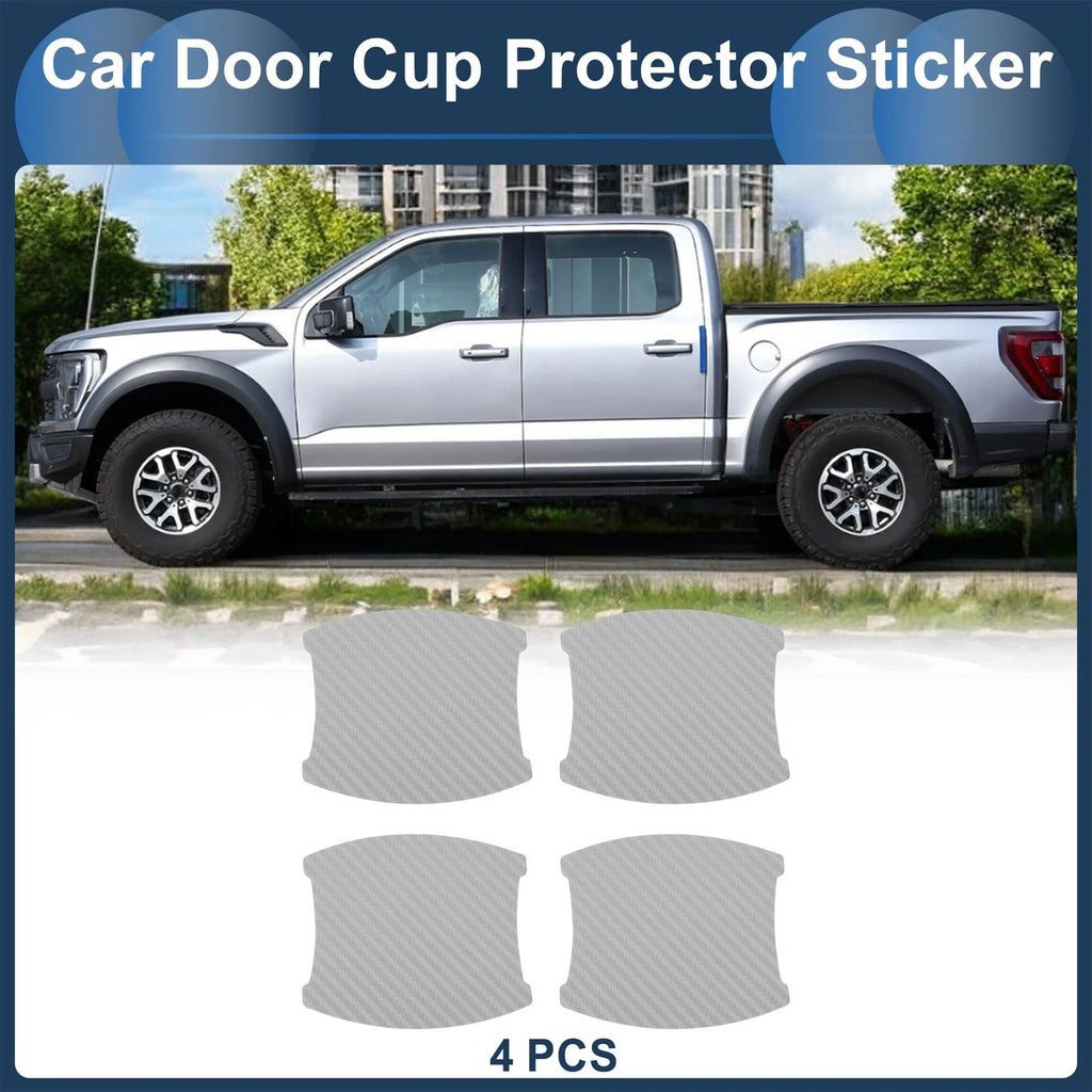 3D Car Door Handle Scratch Protector for Universal Vehicles (90x100mm)