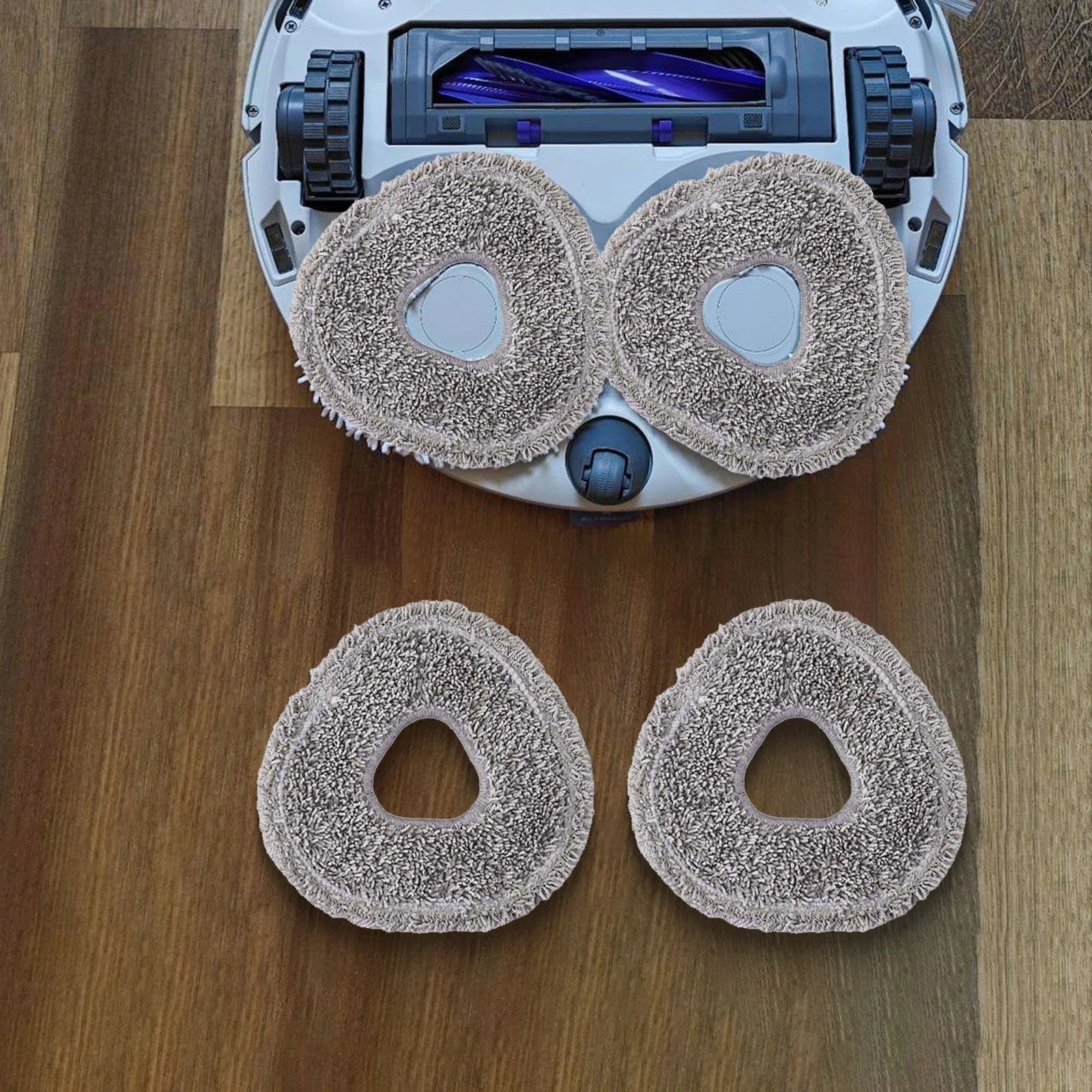 Reusable Microfiber Pads for Narwal Robot Vacuums (Compatible Model)