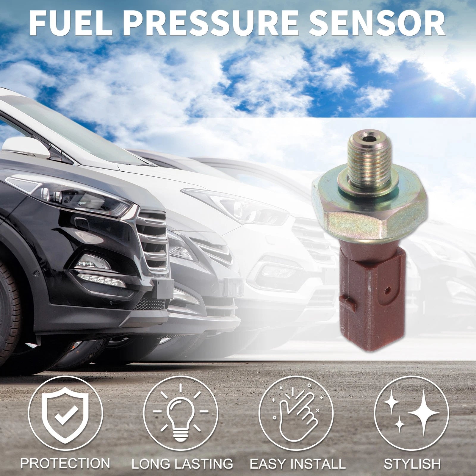 Fuel Pressure Sensor Replacement for VW Jetta (2011–2018) Durable Metal