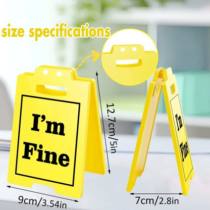 Mini Sign Plaque for Office and Home Desk Decor (12x7.8 cm)