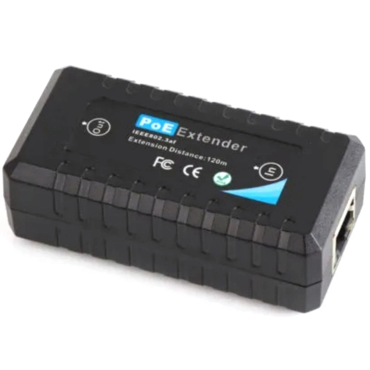 1 Port PoE Extender for Ethernet IP Camera (IEEE802.3af, 120m Range)