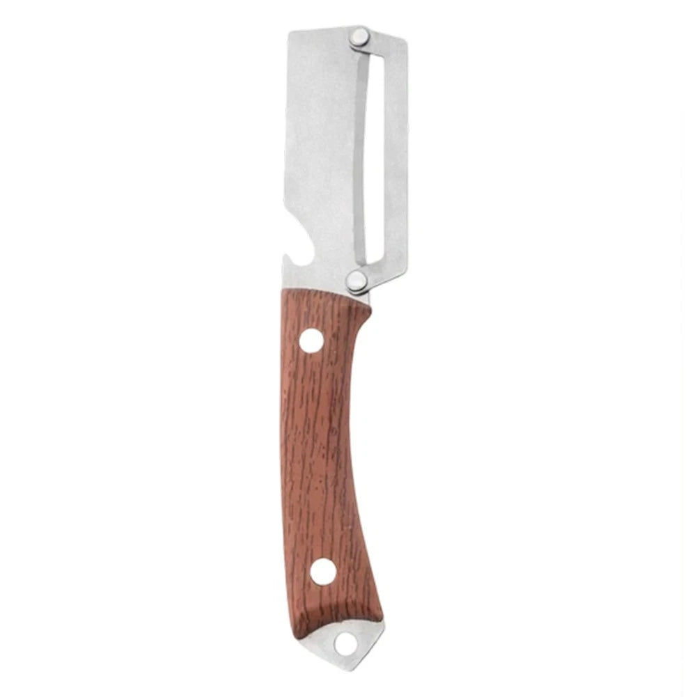 Ergonomic Vegetable Peeler with Non-Slip Grip and Bottle Opener