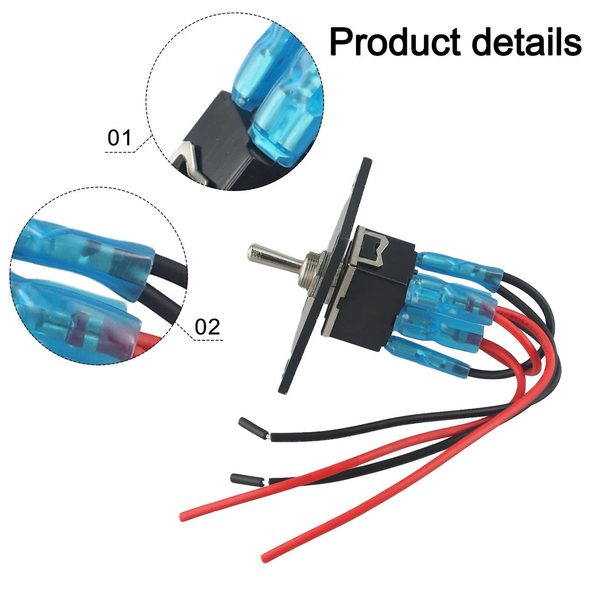 6 Pin Waterproof Toggle Switch for Various Electrical Systems