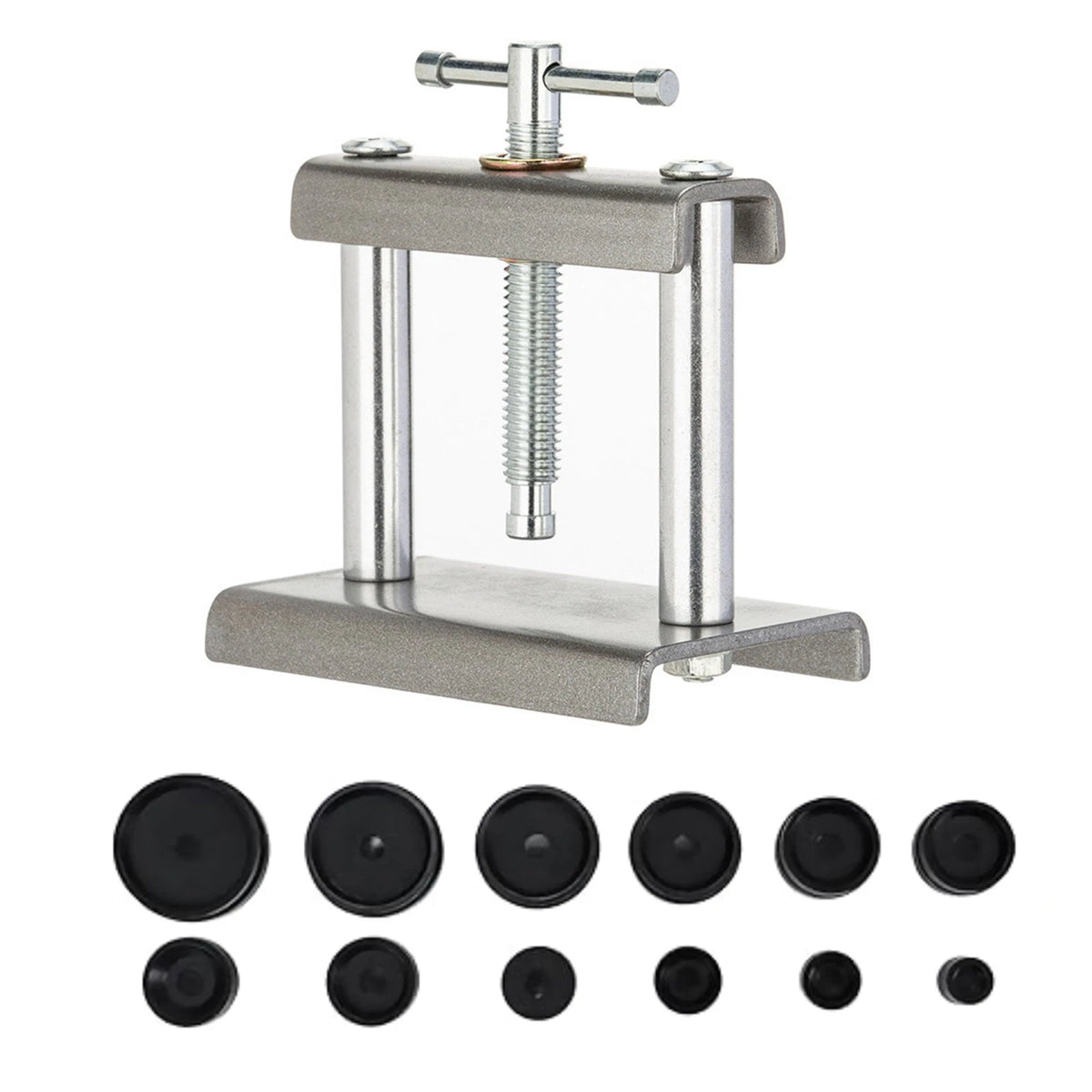 Watch Repair Press Tool for Back Case Covers (12 Interchangeable Molds)