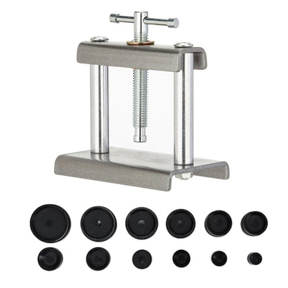 Watch Repair Press Tool for Back Case Covers (12 Interchangeable Molds)