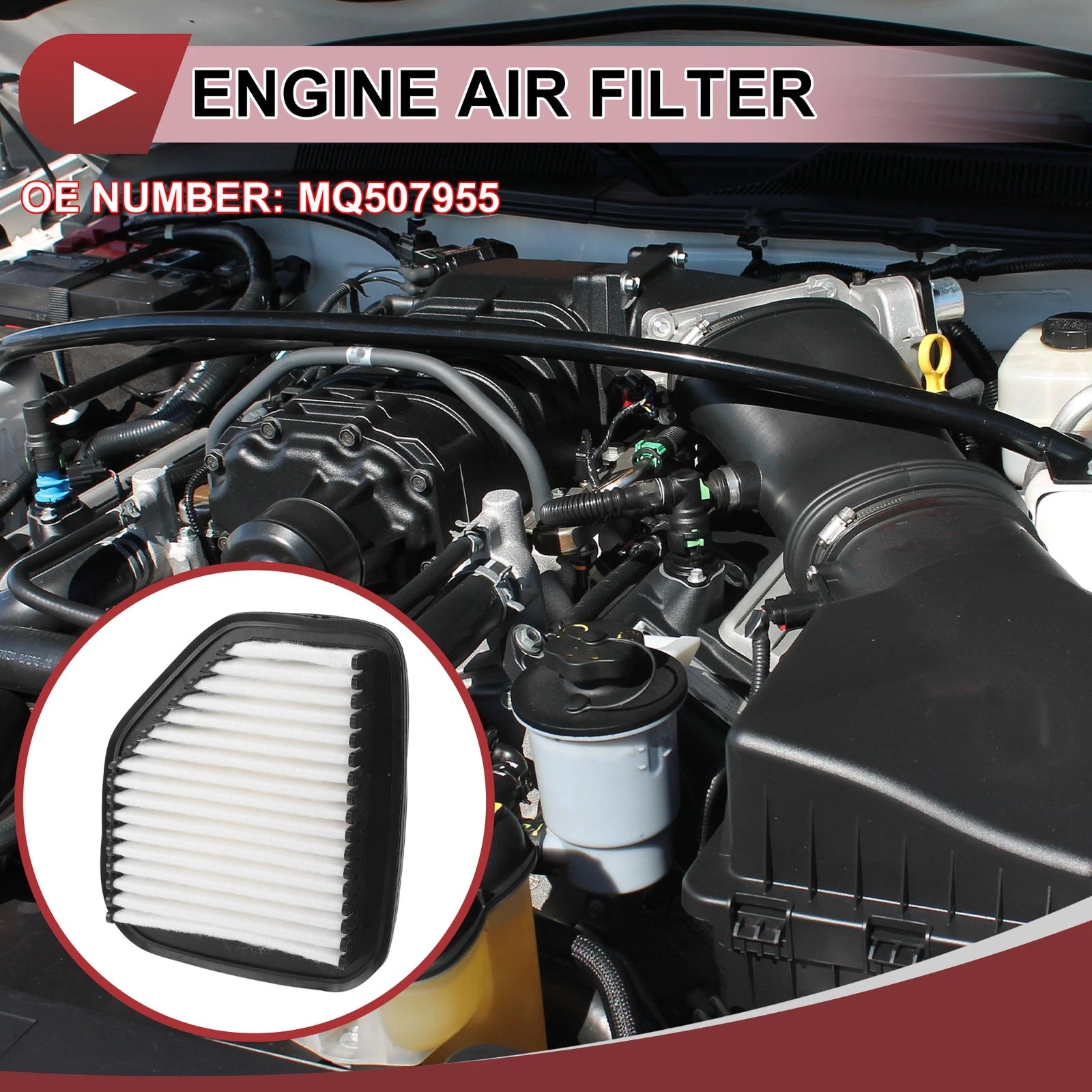 Engine Air Filter Replacement for Mitsubishi DS17W (2018–2024)