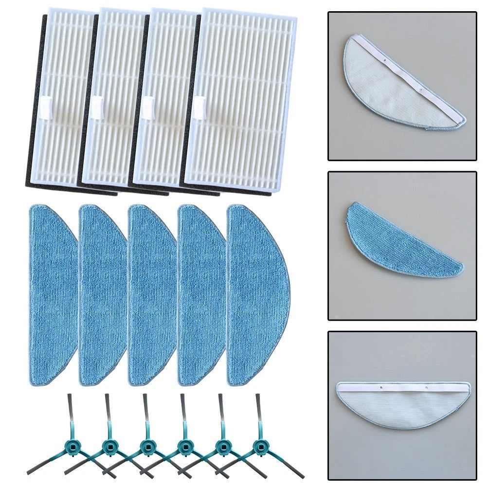 Replacement Filter Mop Brush Kit for MEDION Robot Vacuum Cleaner