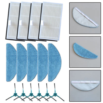 Replacement Filter Mop Brush Kit for MEDION Robot Vacuum Cleaner