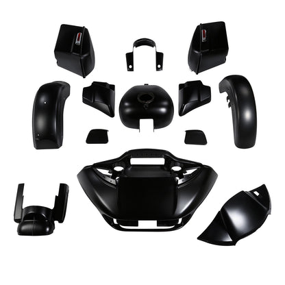 Fairings Bodywork Kit for Harley Touring Road Glide FLTRX (2015–2023) Black Denim