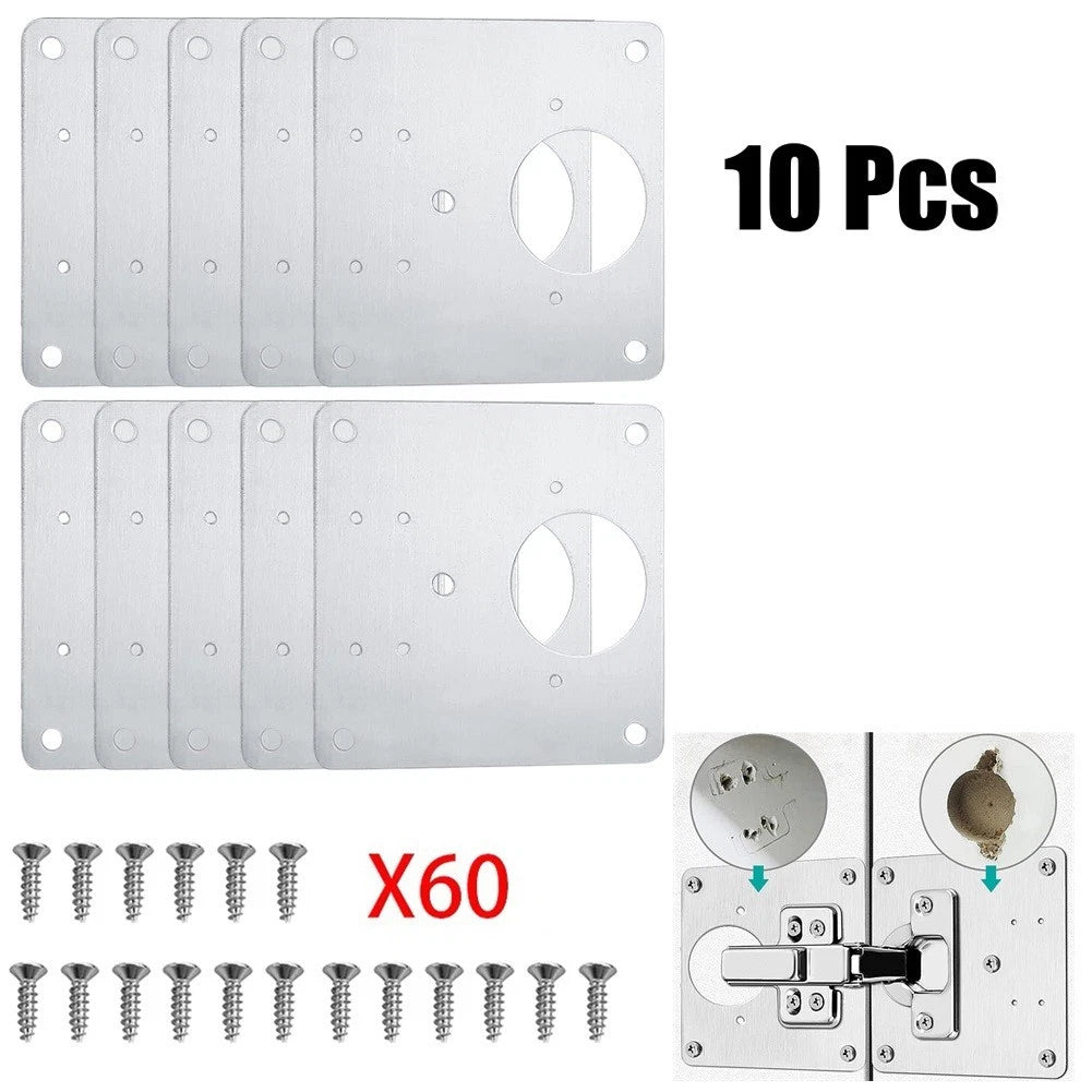 10Pcs Cabinet Hinge Repair Tool for Kitchen Cupboard Door Fixing