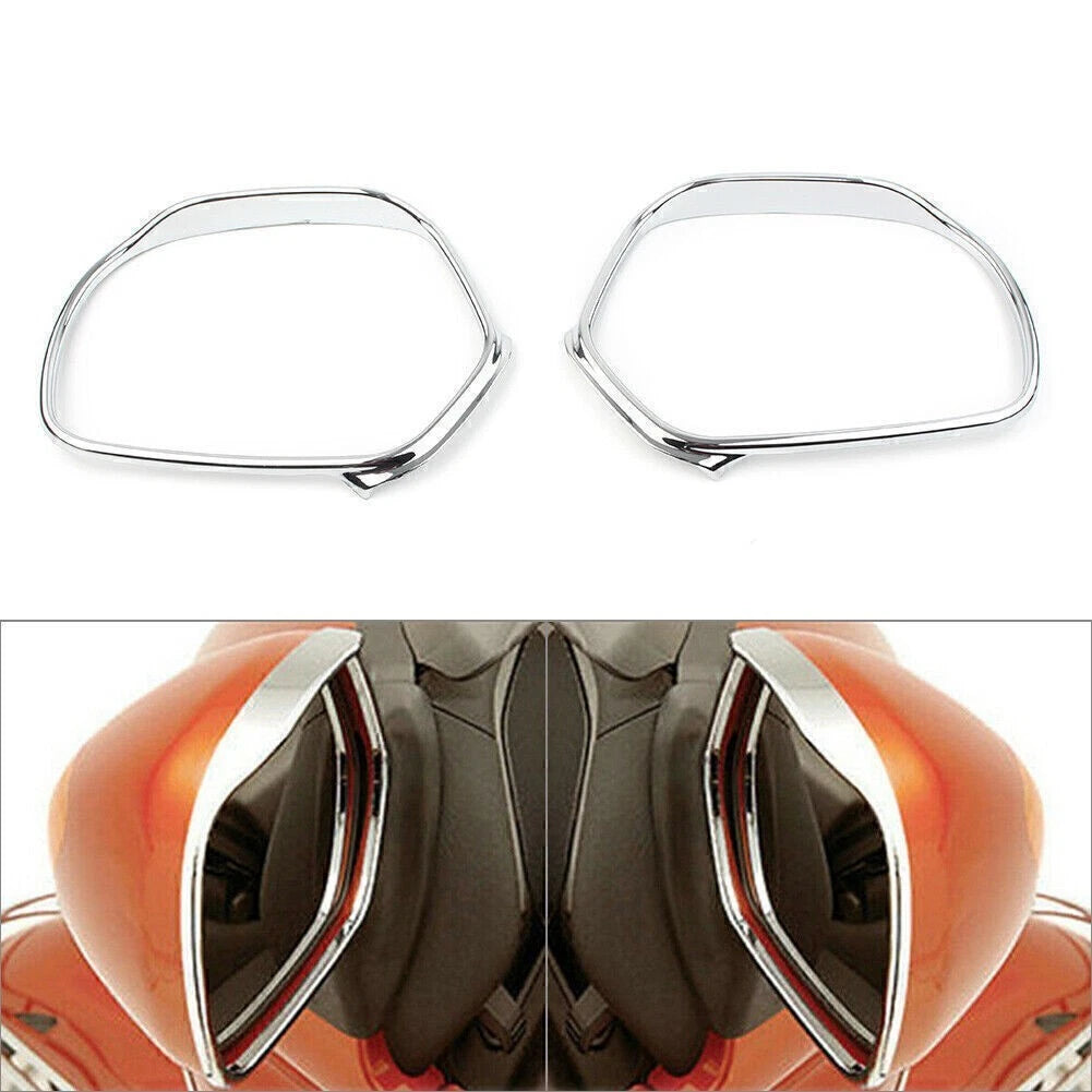 Chrome Motorcycle Mirrors Trim for Honda Goldwing GL1800 (2001–2011)