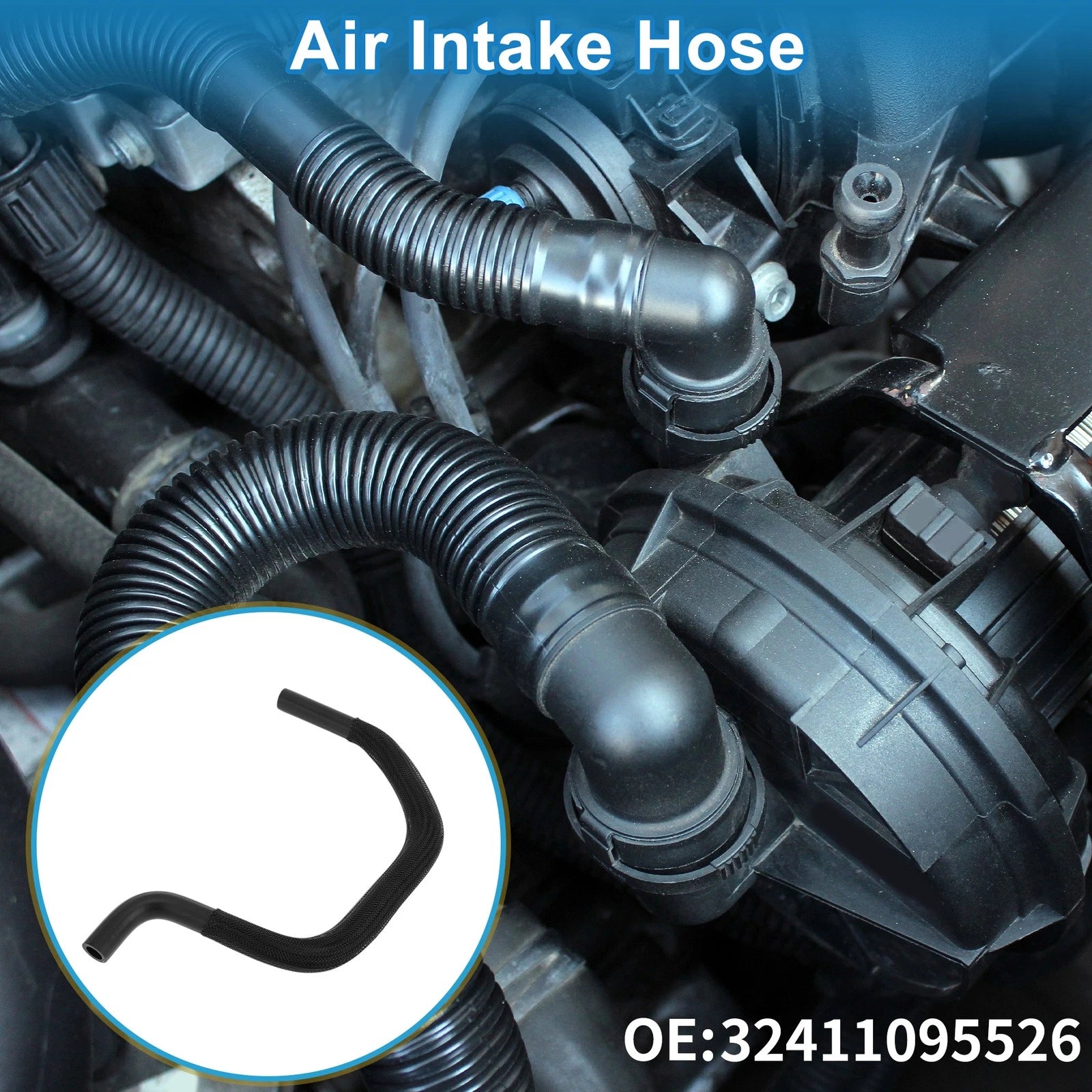 Engine Air Intake Hose Replacement for BMW X5 E53 3.0 2000–2006