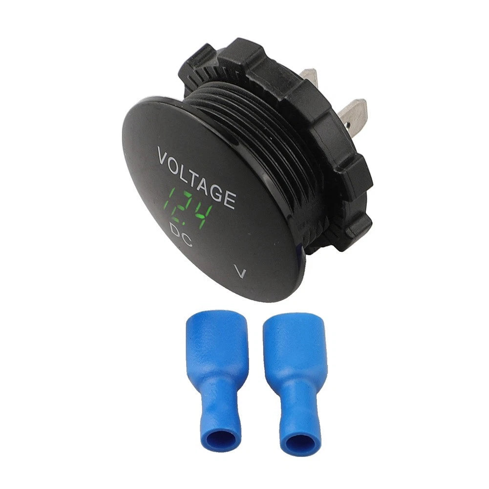 2X Digital LED Waterproof Voltmeter for Car DC 12V 24V