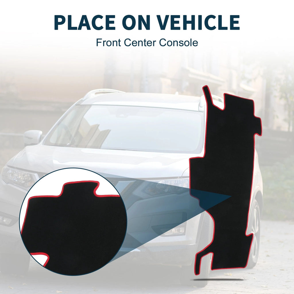 Dashboard Dash Cover Mat for Nissan Note e-Power E13 (2020–2024) Black Red Set