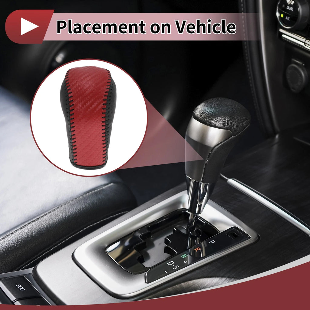 Gear Shift Knob Cover Replacement for Hyundai Tucson (2015–2018) Faux Leather