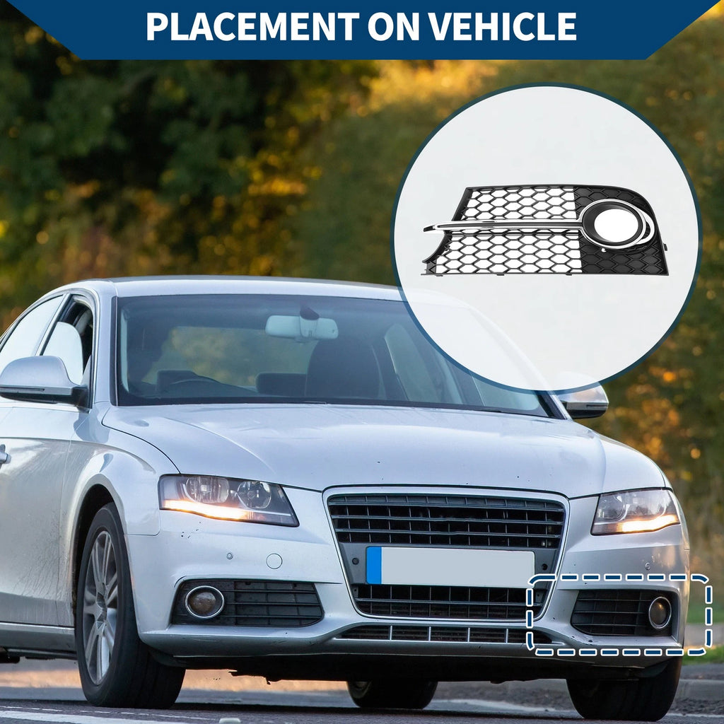 1pc Front Left Fog Light Grill Replacement for Audi TT TTS (2011–2014)
