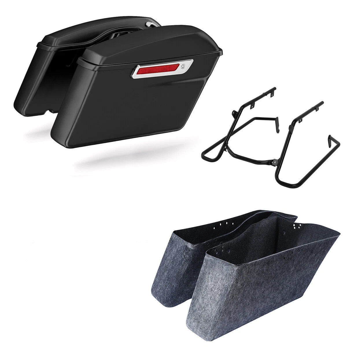 Hard Saddlebags & Conversion Bracket for Harley Fat Boy Breakout (2018–2025)