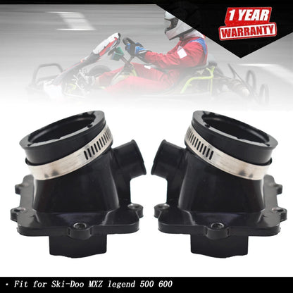 2X Carburetor Intake Manifold Boot for Ski-Doo MXZ Legend 500 600 (420867882)