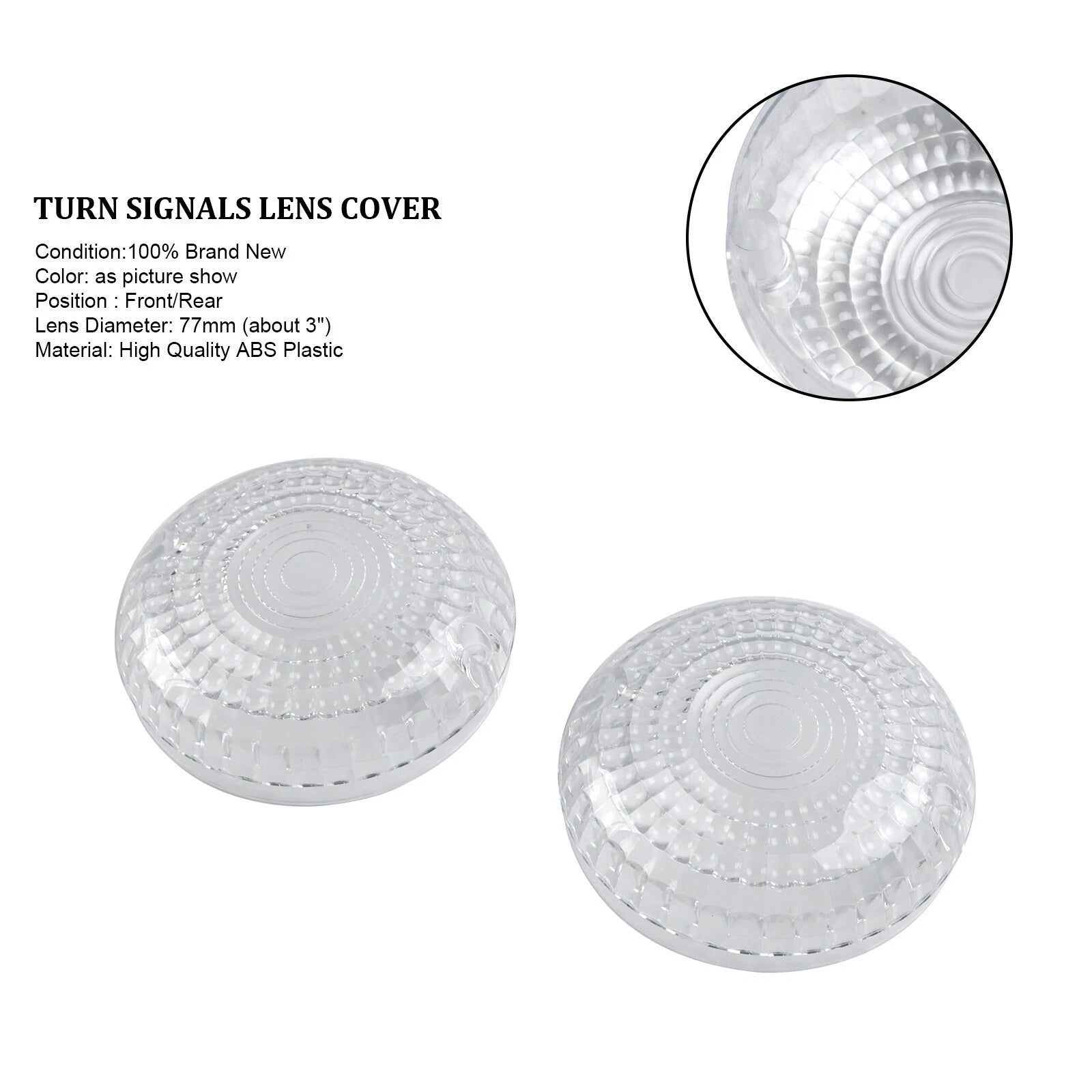 Turn Signal Lens Cover for Yamaha V-Star 1100, XVS650, Road Star