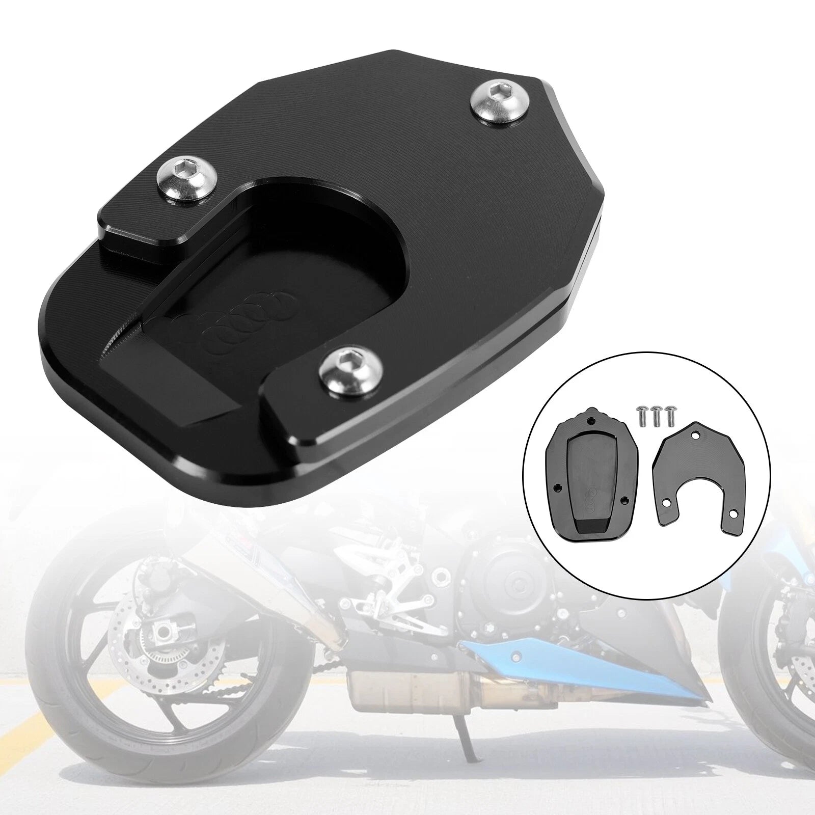 Kickstand Enlarger Plate Pad for Suzuki GSX-S1000 (2015–2023)