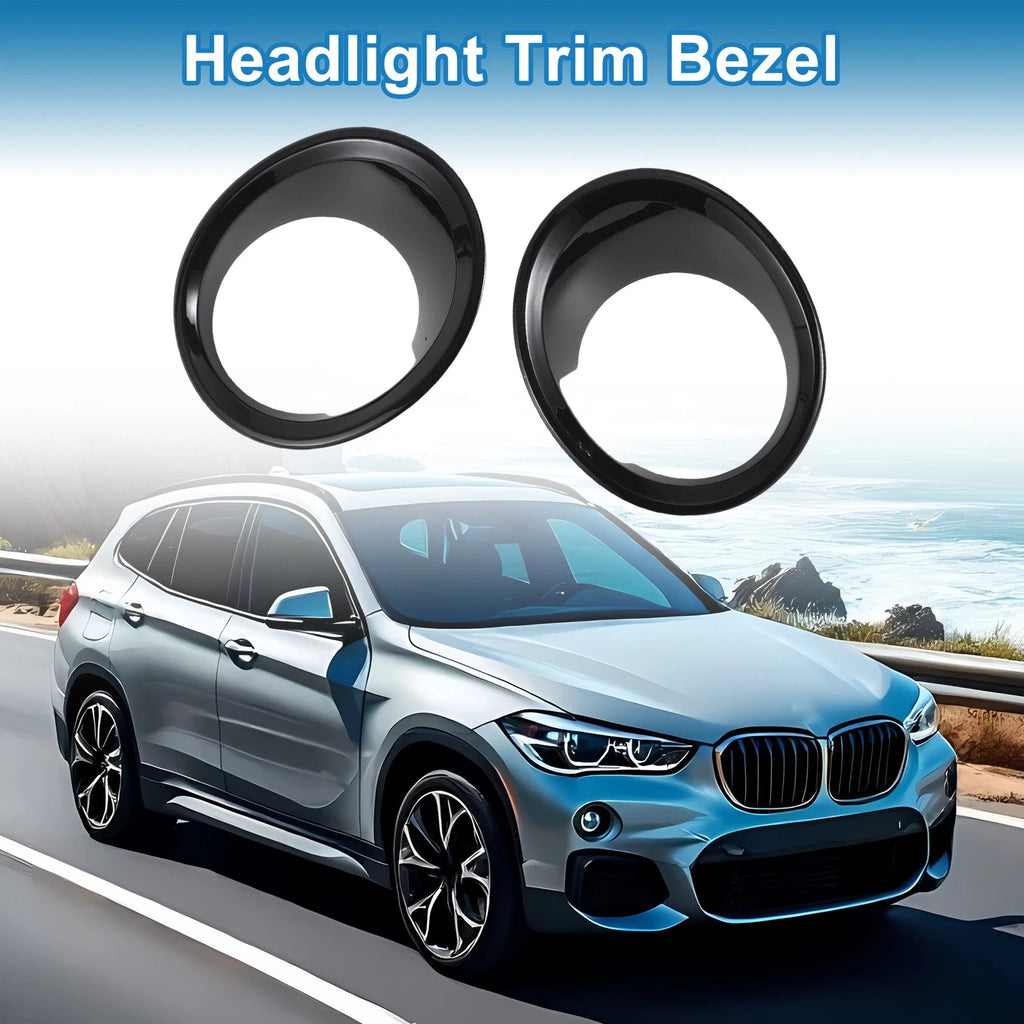Headlight Trim Bezel Set for BMW X1 F48 Left and Right (2016–2022)
