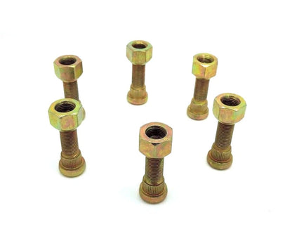 6X Front Wheel Stud & Nut for Ford 2600 3600 4100 4600 5600 6600 6700 7700