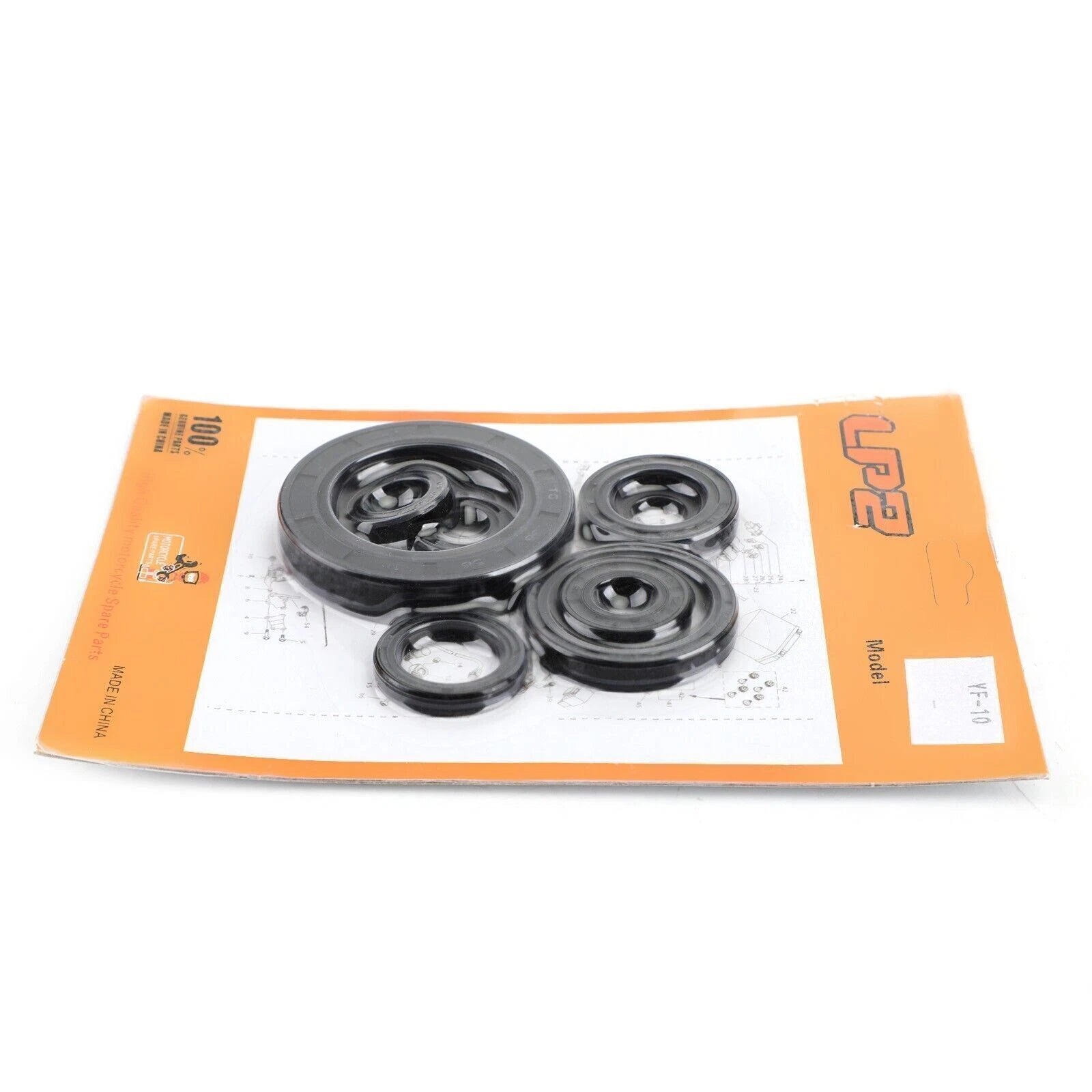 8-Piece Engine Oil Seal Kit for Honda CR250R CR500R (1988–2001)