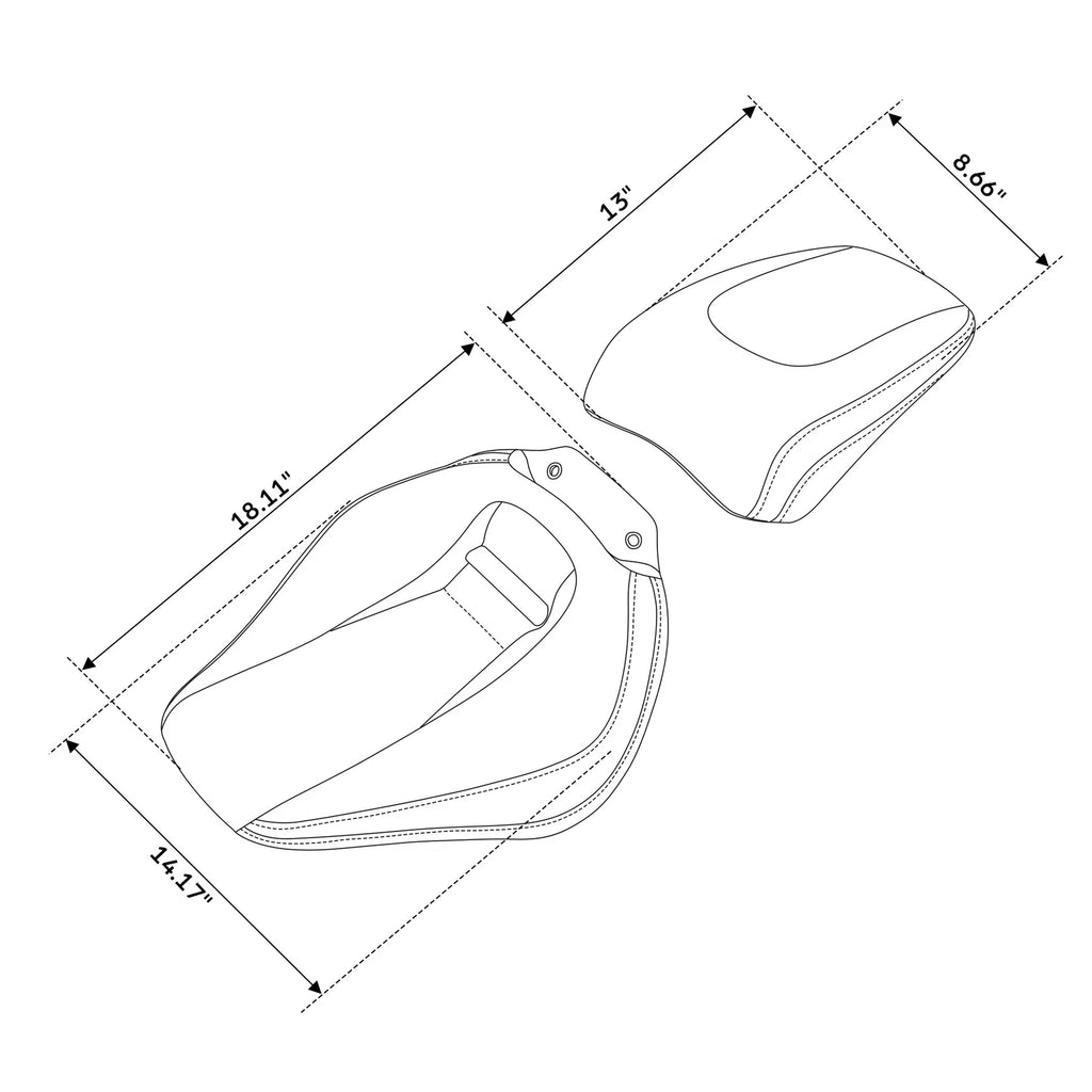 Pillion Seats for Harley Breakout FXBR FXBRS (2018–2023)