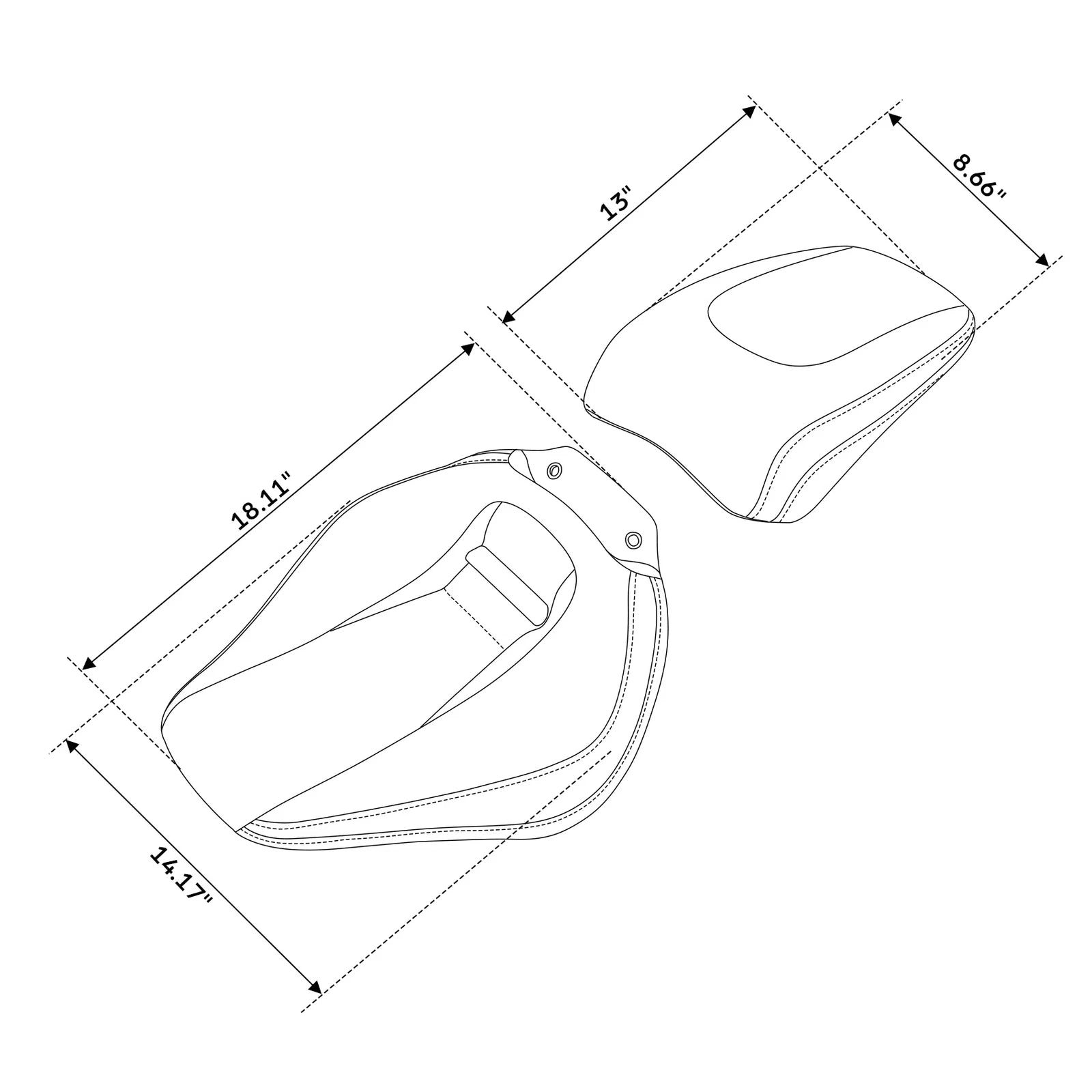 Pillion Seats for Harley Breakout FXBR FXBRS (2018–2023)