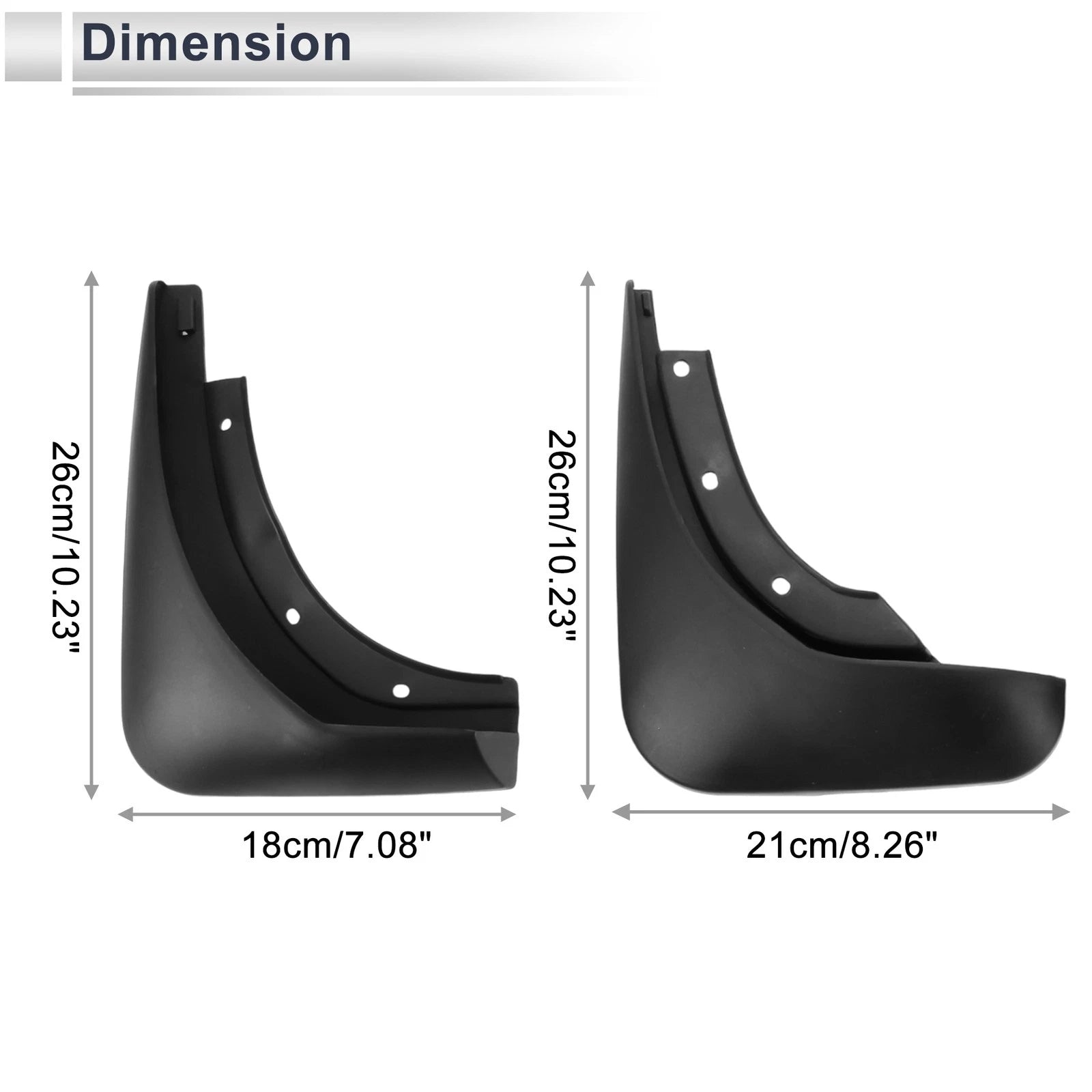 Mud Flaps Splash Guards Set for Audi A8 (2011–2017)