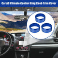 3pcs AC Climate Control Ring Knob Trim Cover for Subaru Impreza WRX STi (2011–2016)