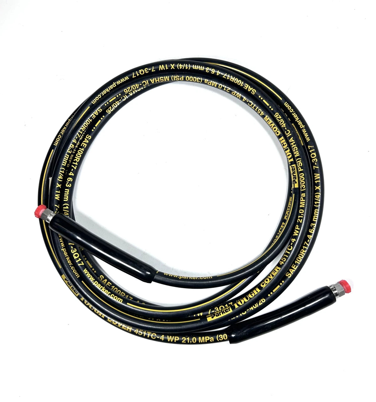 Hydraulic Tough Cover Pressure Hose 3000 PSI for Parker 451TC-4 (20FT)