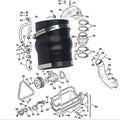 Exhaust Hose Coupler Bellow for Volvo Penta OMC Cobra (Fits 3863450, 18-2780-1, 3852741)