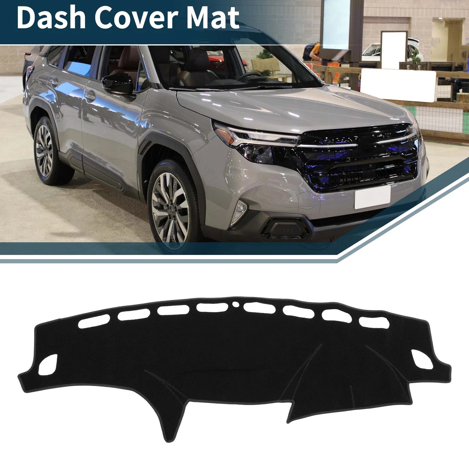 Dash Cover Mat Dashboard Cover for Subaru Forester SH (2007–2012) Black