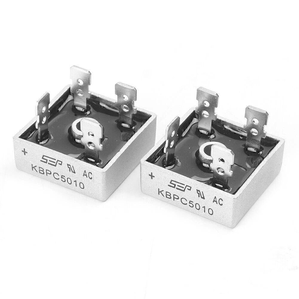2PC Diode Bridge Rectifier KBPC5010 for UK (1000V, 50A)