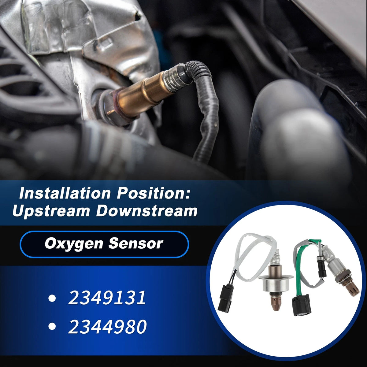 2X Upstream & Downstream Oxygen Sensor for Honda CR-V 2.4 L4 (2012–2019)