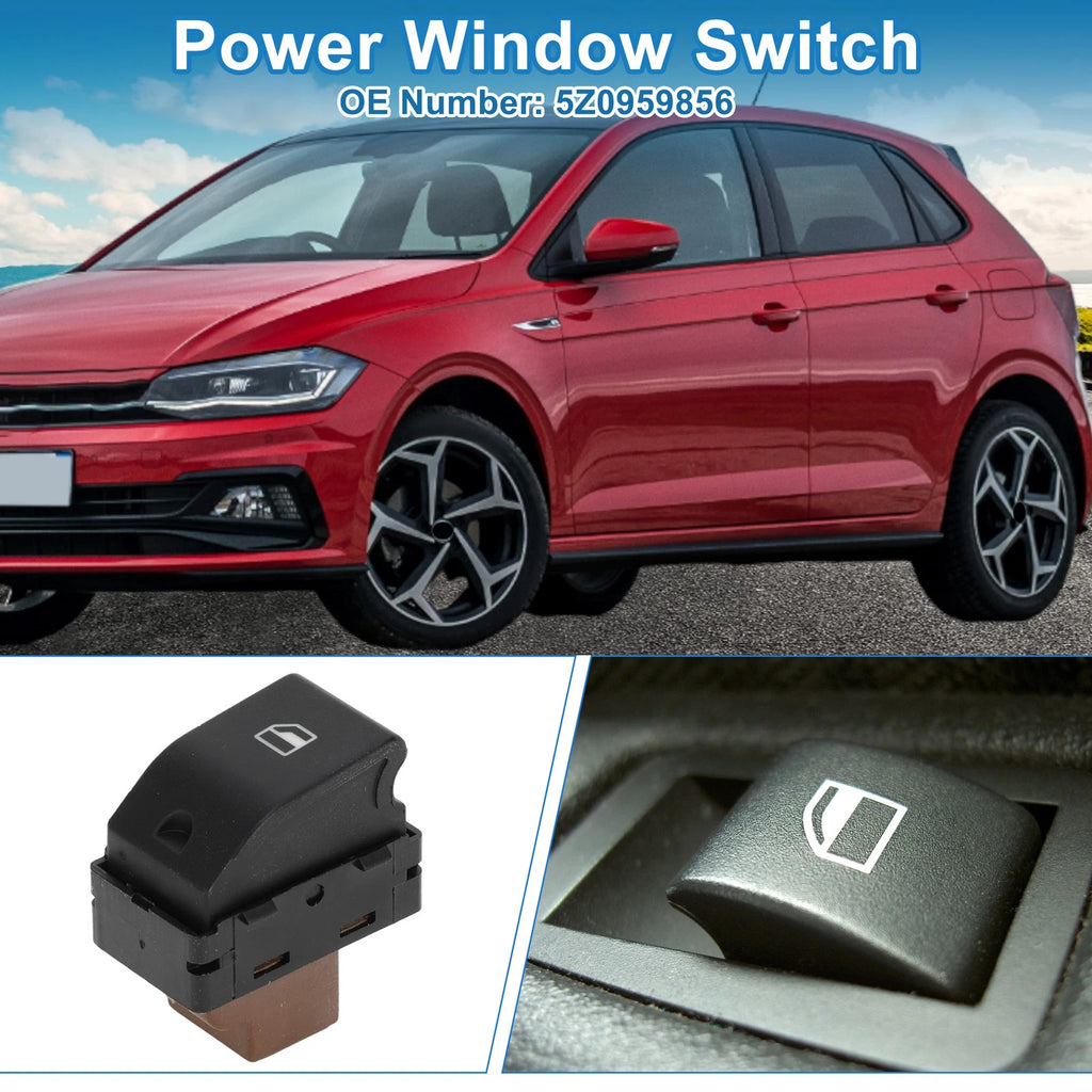 Passenger Power Window Switch Rear for Volkswagen Polo 9N Fox (2003–2009)