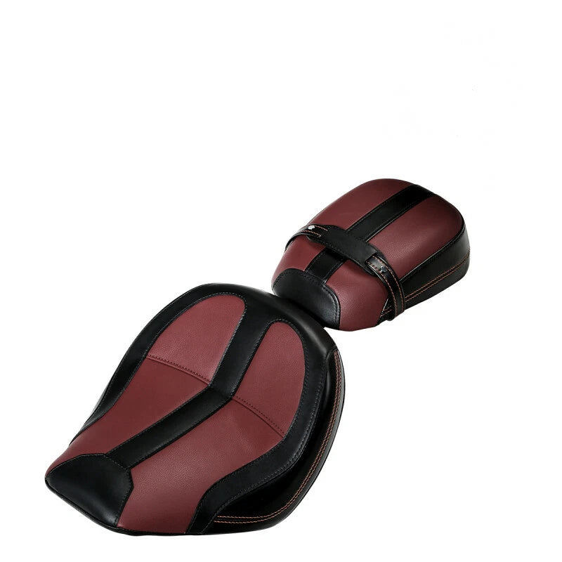 Driver & Passenger Seat for Indian Scout (2015–2023) Black Burgundy