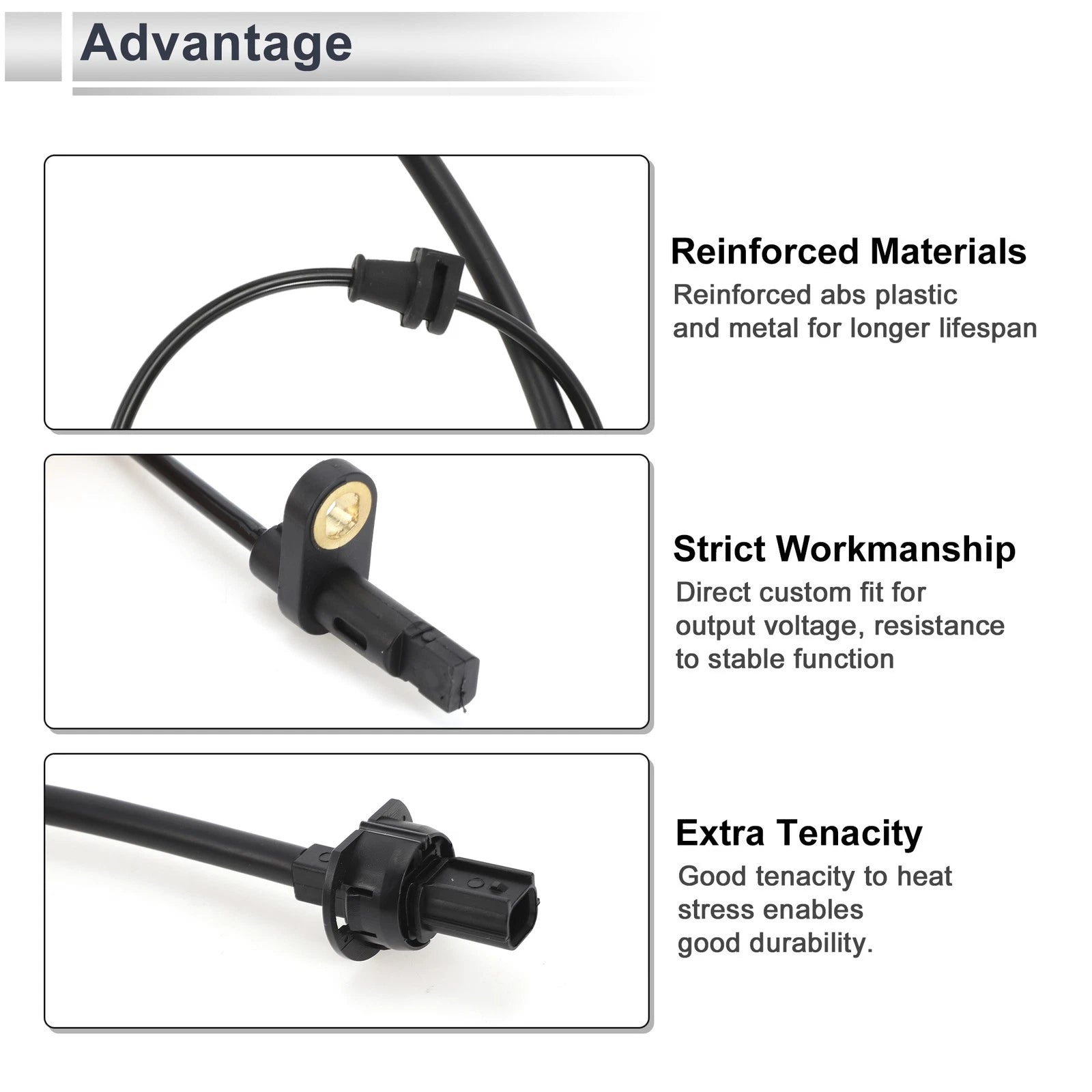 ABS Wheel Speed Sensor Replacement Front Left for Honda HR-V (2016–2022)