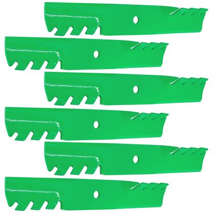 Toothed Deck Blade for Gravely Ariens Exmark 48 Inch (16-1/4x5/8 Hole)