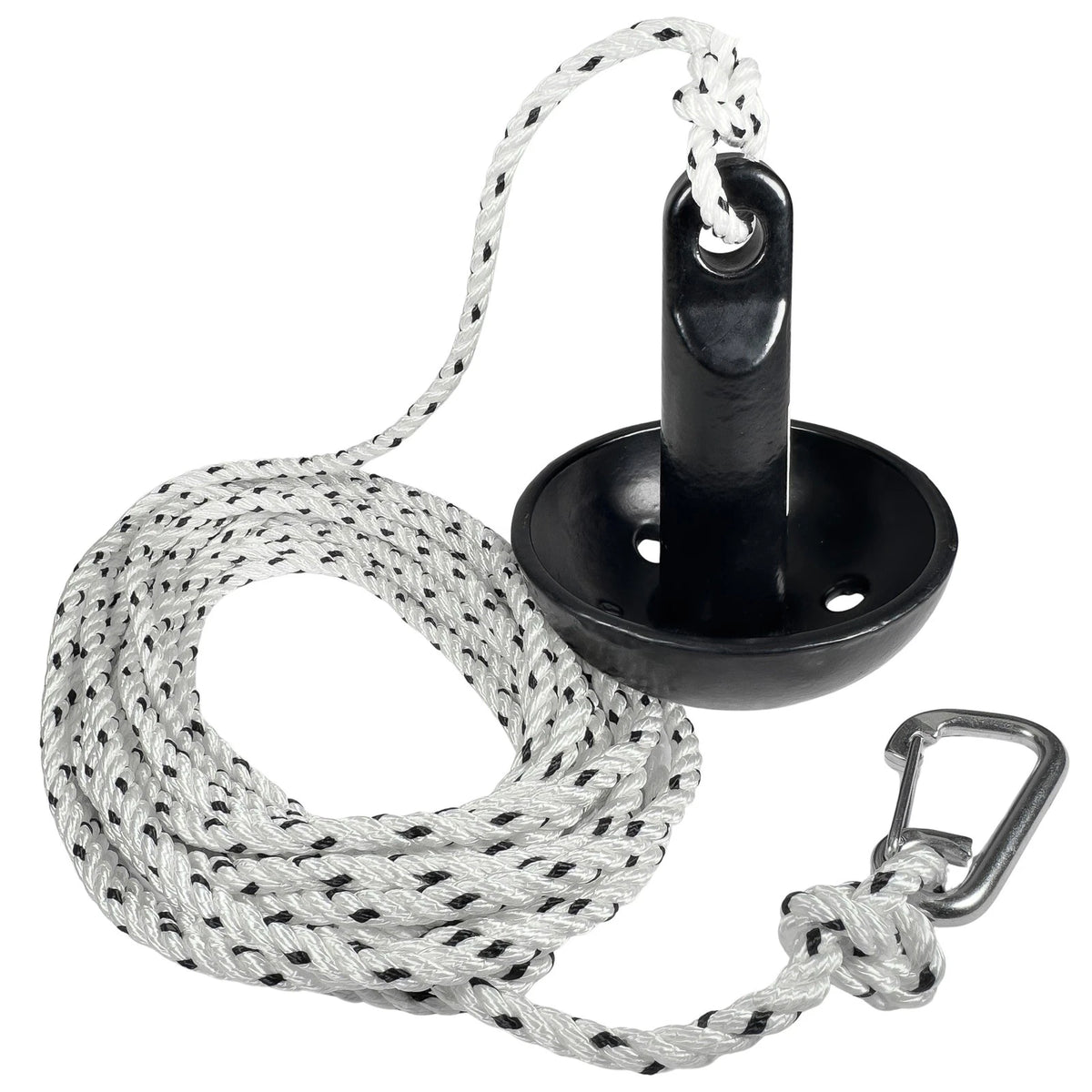 8 Lb Mushroom Boat Anchor Kit with 5/16"x30' Rope & Snap Hook