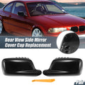 Rearview Mirror Cover Cap Gloss Black Replacement for BMW 3 Series E46 (1999–2006)