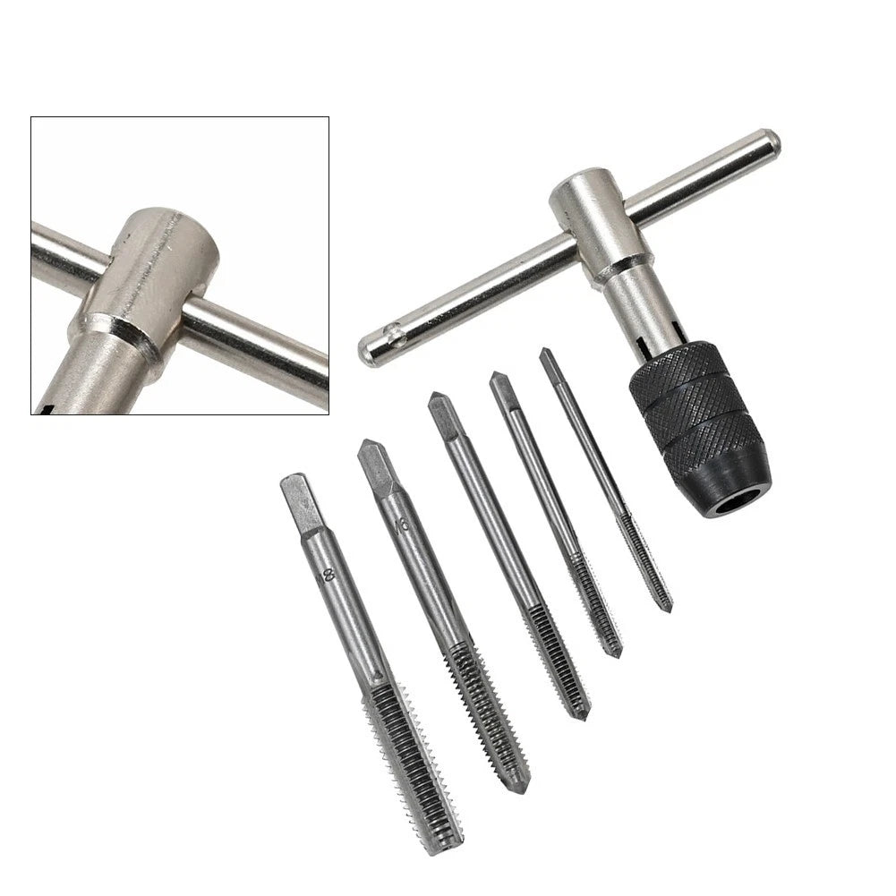 5PC Adjustable Ratchet Socket Wrench Set for M3 M8