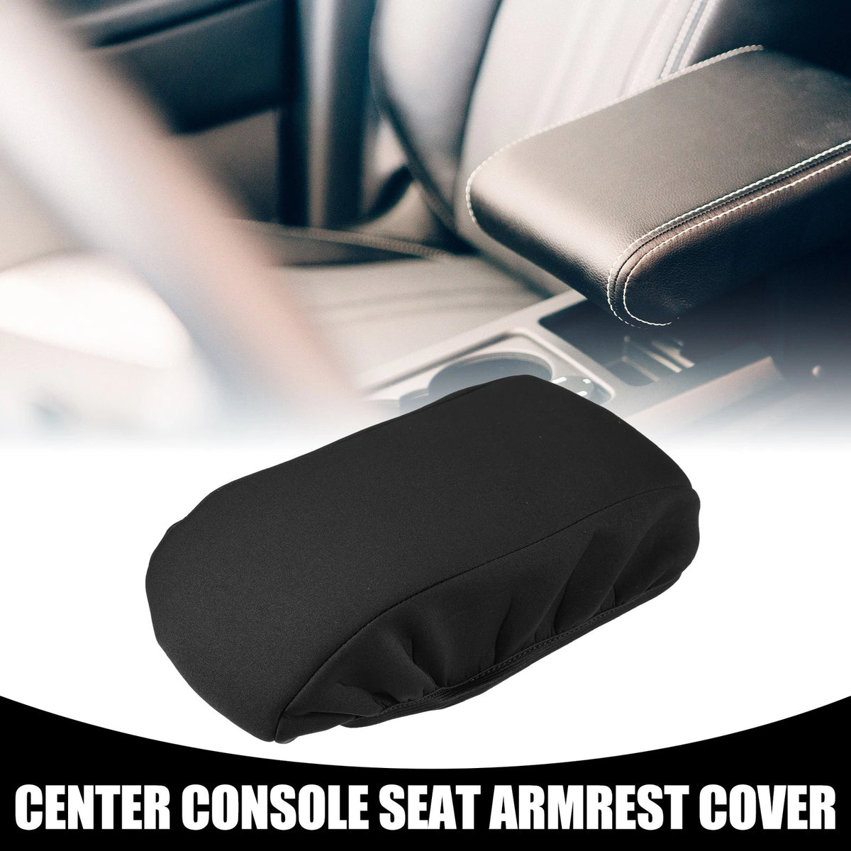 Center Console Seat Armrest Cover Black Replacement for Ford Escape (2020–2023)