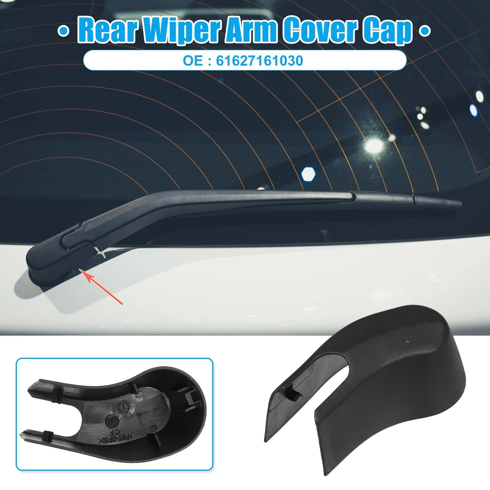 Rear Windshield Wiper Arm Nut Cover Cap Replacement for BMW X5 (2014–2018)