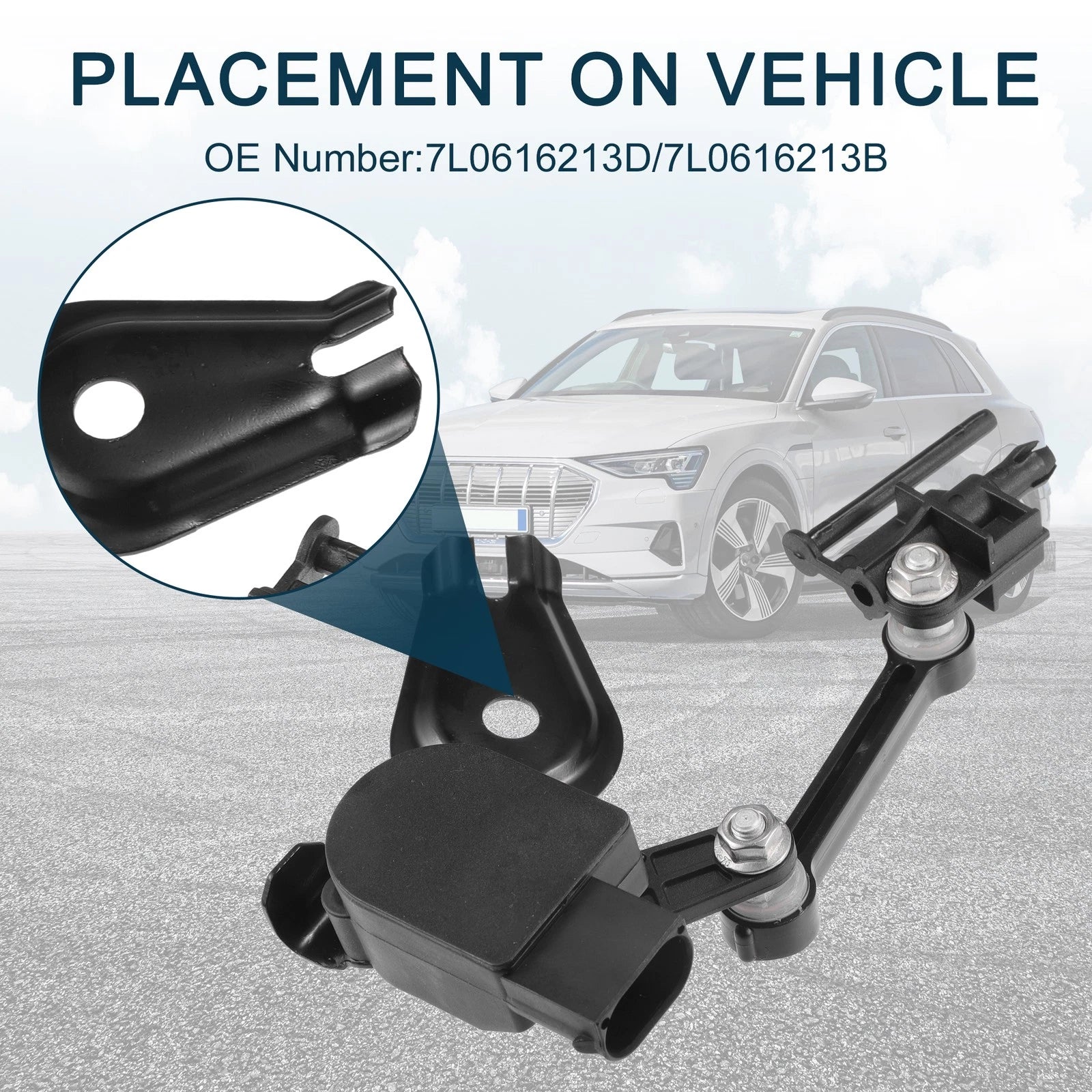 Air Suspension Ride Height Level Sensor for Audi Q7 (2006–2015) Front Left